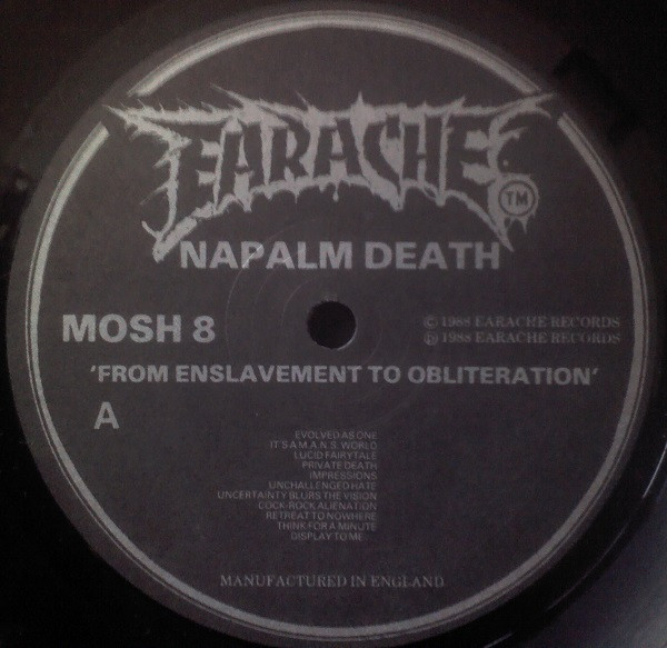 Napalm Death - From Enslavement To Obliteration | Earache (MOSH 8) - 3