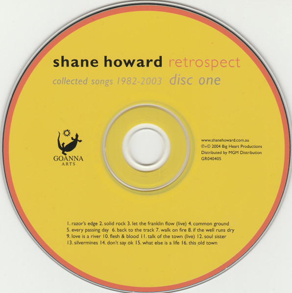 Shane Howard - Retrospect: Collected Songs 1982-2003 CD | Goanna Arts (GR040405) - 2