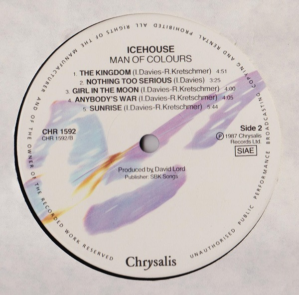 Icehouse - Man Of Colours | Chrysalis (CHR 1592) - 4 Icehouse - Man Of Colours | Chrysalis (CHR 1592) - 4