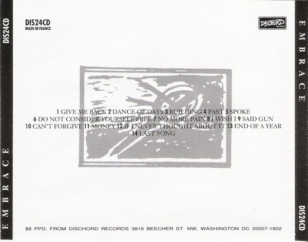 Embrace - Embrace | Dischord Records (DIS24CD) - 2