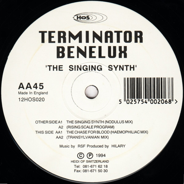 Terminator Benelux - The Singing Synth | Heidi Of Switzerland (12HOS020) - main