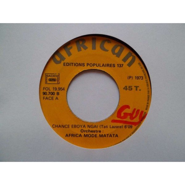 Orchestre African Mod Matata - Chance Eboya Ngai / Noboyaki Ye Te | African (90.700 B) - main