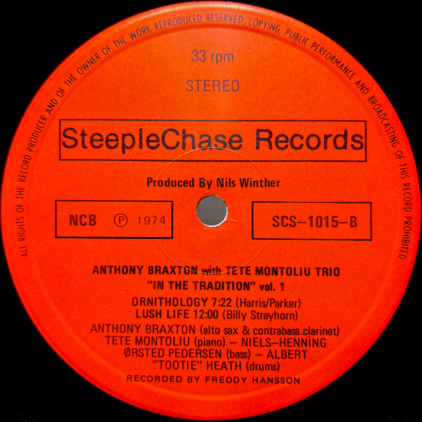 Anthony Braxton - In The Tradition | SteepleChase (SCS-1015) - 4 Anthony Braxton - In The Tradition | SteepleChase (SCS-1015) - 4