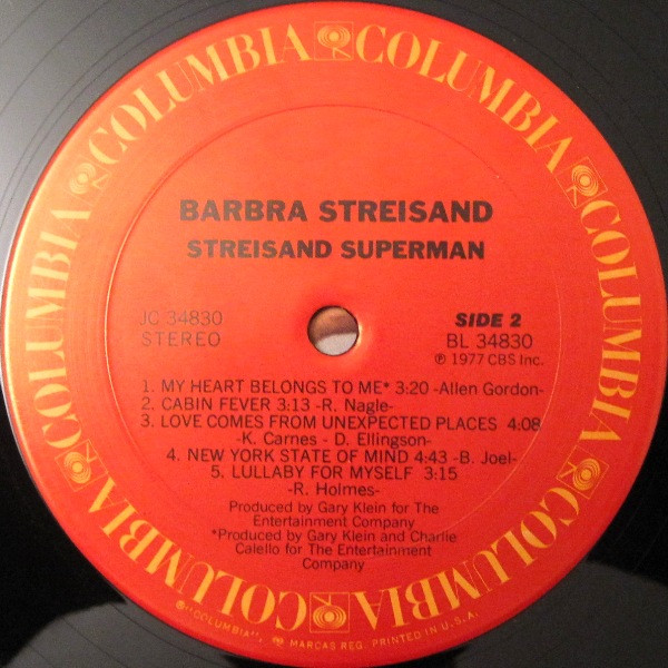Barbra Streisand - Streisand Superman | Columbia (JC 34830) - 4 Barbra Streisand - Streisand Superman | Columbia (JC 34830) - 4