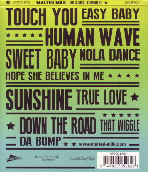 Malted Milk - On Stage Tonight! | DixieFrog (DFGCD 8760) - 2