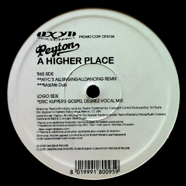 Peyton - A Higher Place | Oxyd Records (OX5166)