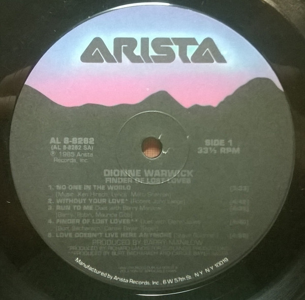 Dionne Warwick - Finder Of Lost Loves | Arista (AL8-8262) - 4 Dionne Warwick - Finder Of Lost Loves | Arista (AL8-8262) - 4