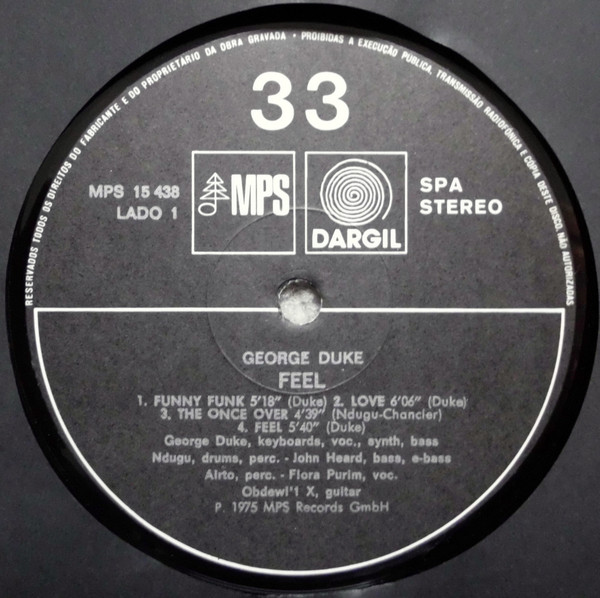 George Duke - Feel | MPS Records (MPS 15438) - 3