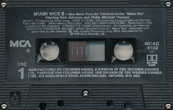 Various - Miami Vice II (New Music From The Television Series, "Miami Vice") | MCA Records (MCAC-6192) - 4