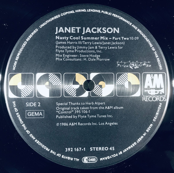 Janet Jackson - Let's Wait Awhile | A&M Records (392 167-1) - 3