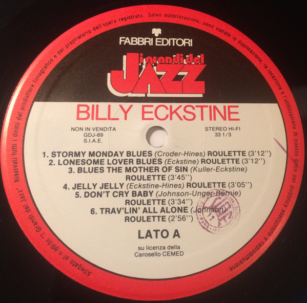 Billy Eckstine - Billy Eckstine | Fabbri Editori (GdJ 89) - 3 Billy Eckstine - Billy Eckstine | Fabbri Editori (GdJ 89) - 3