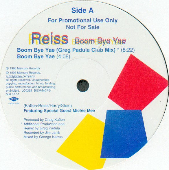 Michael Reiss - Boom Bye Yae | Mercury (566 077-1)