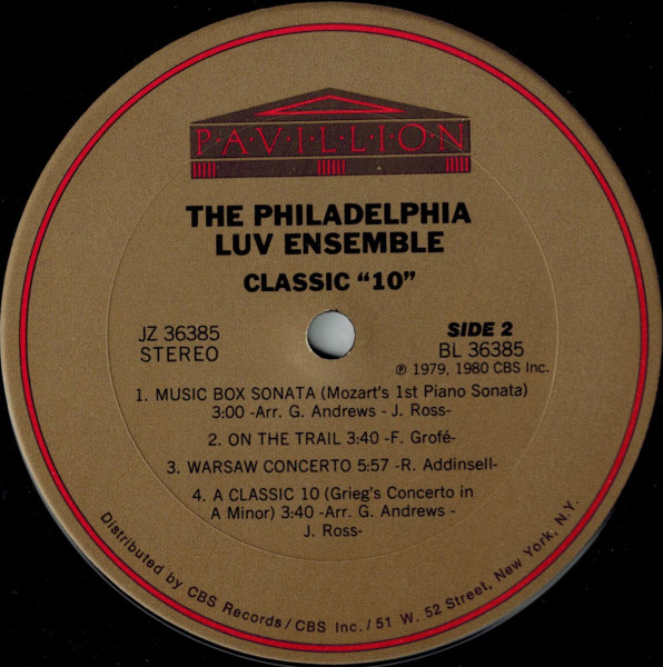 The Philadelphia Luv Ensemble - Classic "10" | Pavillion (NJZ 36385) - 4