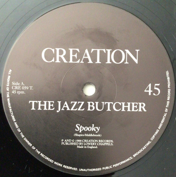 The Jazz Butcher - Spooky | Creation Records (CRE 059T) - 3