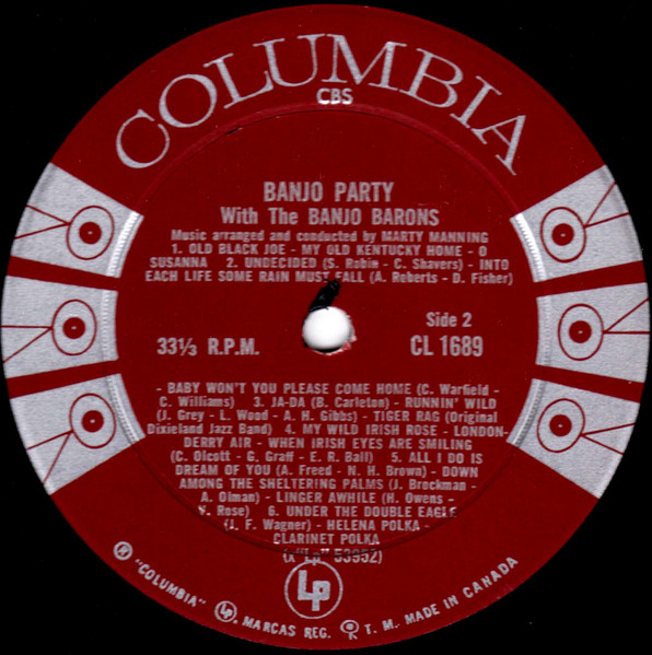 The Banjo Barons - Banjo Party With The Banjo Barons | Columbia (CL 1689) - 4 The Banjo Barons - Banjo Party With The Banjo Barons | Columbia (CL 1689) - 4