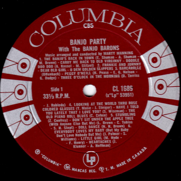 The Banjo Barons - Banjo Party With The Banjo Barons | Columbia (CL 1689) - 3 The Banjo Barons - Banjo Party With The Banjo Barons | Columbia (CL 1689) - 3