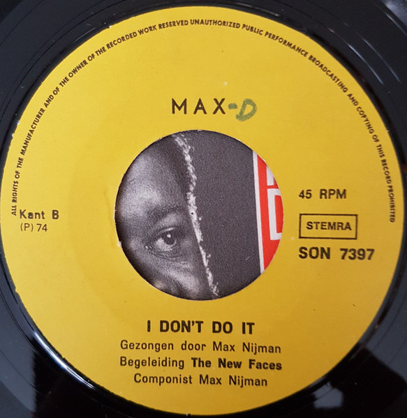 Max Nijman & The New Faces - Adjossi | MAX (SON 7397) - 2