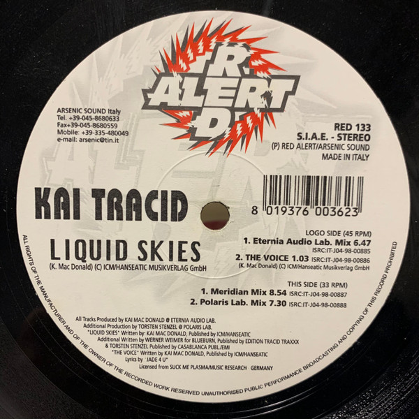 Kai Tracid - Liquid Skies | Red Alert (RED 133)