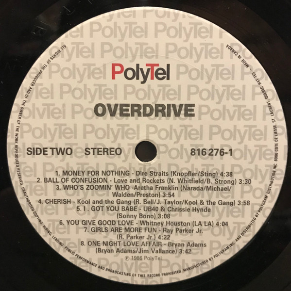 Various - Hits In Overdrive | PolyTel (816276-1) - 2 Various - Hits In Overdrive | PolyTel (816276-1) - 2