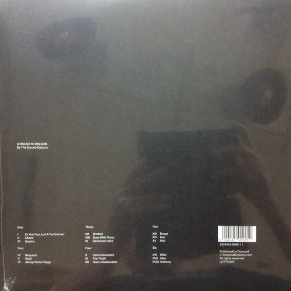 The Durutti Column - A Paean To Wilson | Durutti (LOTTA 004) - 2