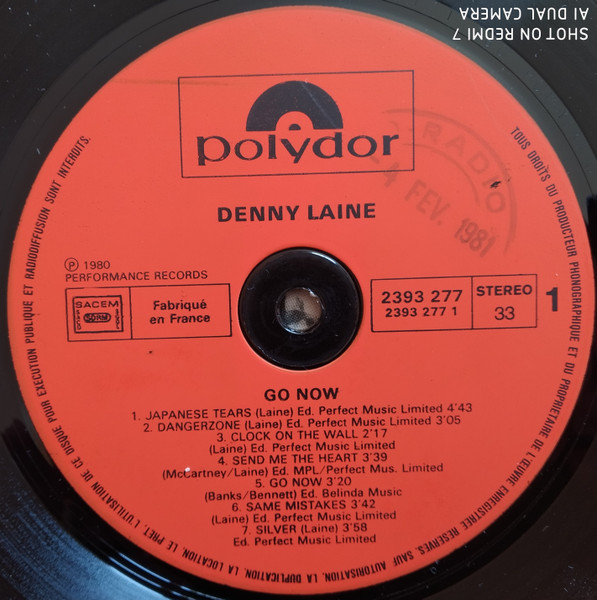 Denny Laine - Japanese Tears | Polydor (2393277) - 3 Denny Laine - Japanese Tears | Polydor (2393277) - 3