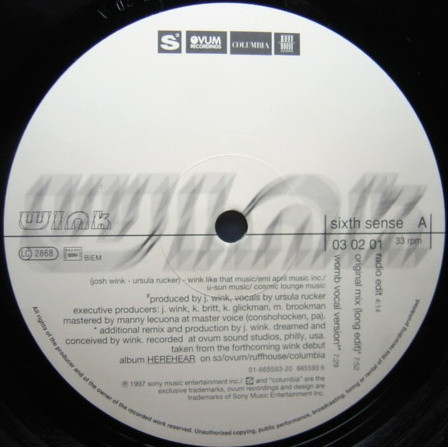 Josh Wink - Sixth Sense | S3 (S3 665593 6) - 3 Josh Wink - Sixth Sense | S3 (S3 665593 6) - 3