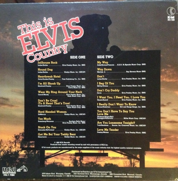 Elvis Presley - This Is Elvis Country [Vinyl] | RCA Special Products (KSL1-7084) - 2