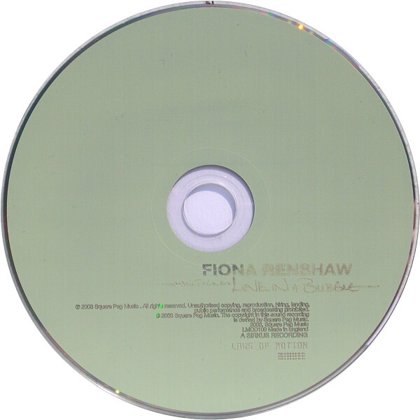 Fiona Renshaw - Love In A Bubble | Laws Of Motion (LM CD 109)