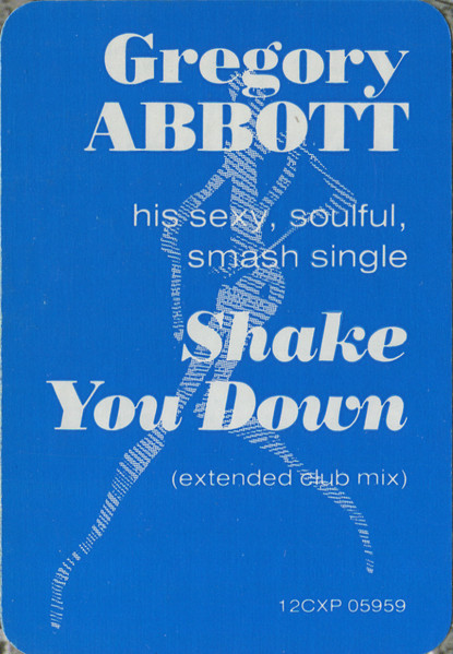 Gregory Abbott - Shake You Down (12") [Vinyl] | Columbia (12CXP 5959) - 4