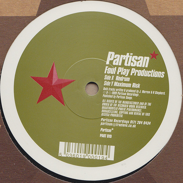 Foul Play Productions - Redrum / Maximum Risk | Partisan (PART 019)