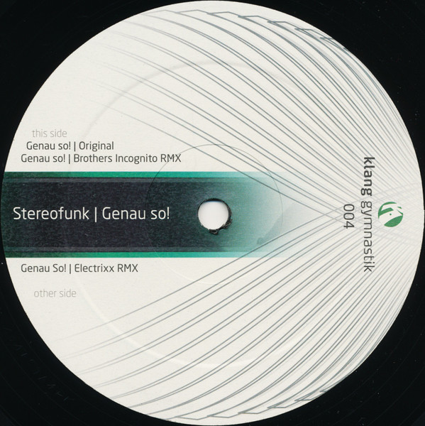 Stereofunk - Genau So! | Klang Gymnastik (klang gymnastik 004)
