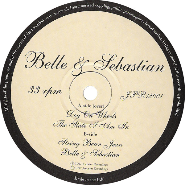 Belle & Sebastian - Dog On Wheels | Jeepster Recordings (JPR12001) - 4 Belle & Sebastian - Dog On Wheels | Jeepster Recordings (JPR12001) - 4