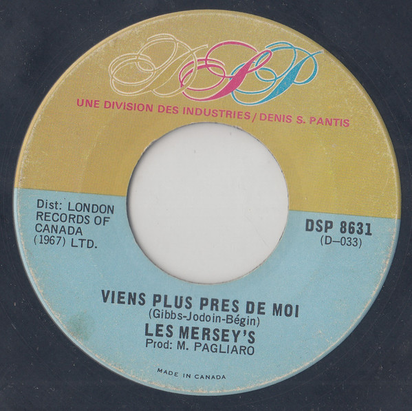 Les Mersey's - Mexico / Viens Plus Pres De Moi (7") [Vinyl] | DSP (DSP 8631) - 2