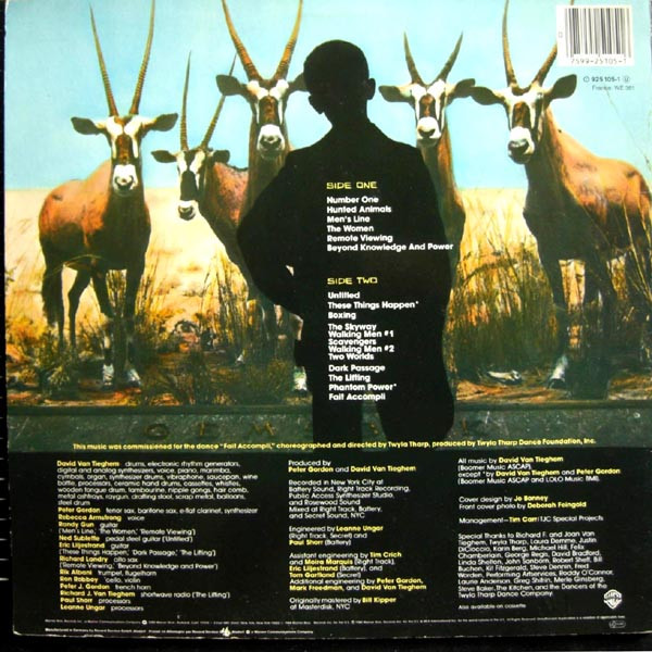 David Van Tieghem - These Things Happen | Warner Bros. Records (925 105-1) - 2 David Van Tieghem - These Things Happen | Warner Bros. Records (925 105-1) - 2