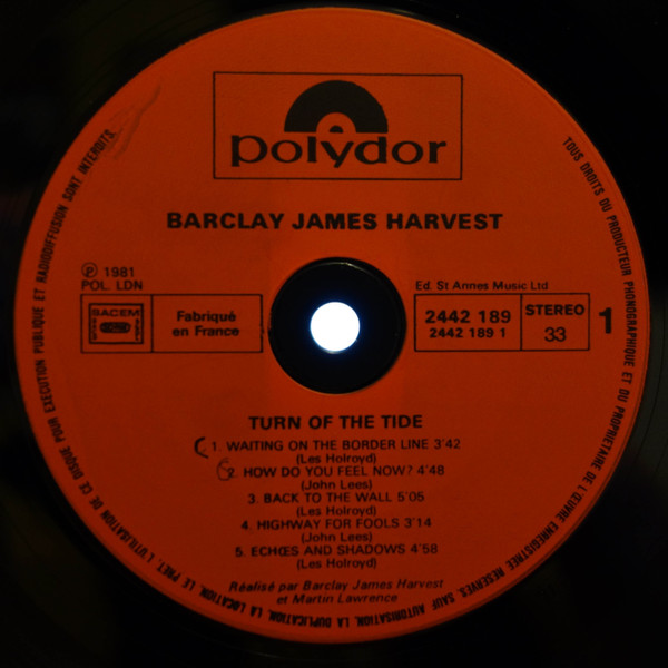 Barclay James Harvest - Turn Of The Tide | Polydor (2442 189) - 3