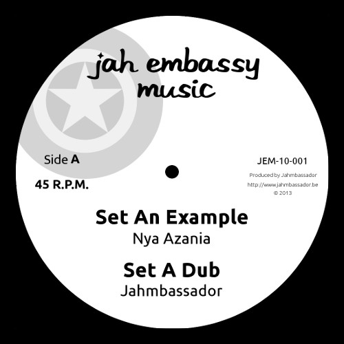 Nya Azania / Jahmbassador / Danny Red - Set An Example / Ganja Tour | Jah Embassy Music (JEM-10-001) - 3