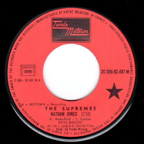 The Supremes - Nathan Jones | Tamla Motown (2C 006-92497) - 3