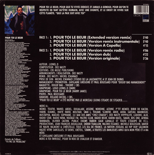 Lionel.D - Pour Toi Le Beur | Squatt (SQT 656405 6) - 2 Lionel.D - Pour Toi Le Beur | Squatt (SQT 656405 6) - 2