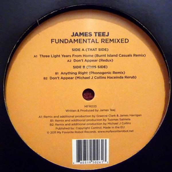 James Teej - Fundamental Remixed | My Favorite Robot Records (MFR033)