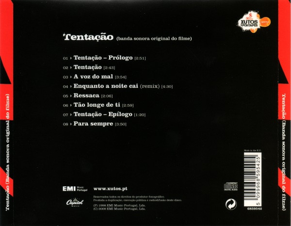 Xutos & Pontapés - Tentação (Banda Sonora Original Do Filme) | EMI Music Portugal (6859542) - 2 Xutos & Pontapés - Tentação (Banda Sonora Original Do Filme) | EMI Music Portugal (6859542) - 2