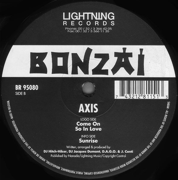Axis - Come On | Bonzai Records (BR 95080)