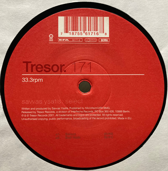 Savvas Ysatis - Select | Tresor (Tresor 171)