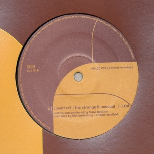 Constract - The Strange And Unusual / Born First | Sunset Recordings (SUN019)