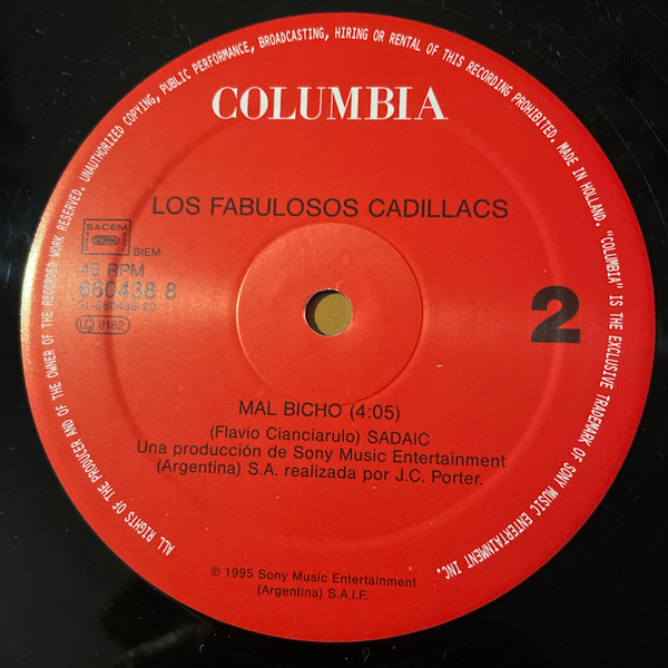 Los Fabulosos Cadillacs - El Matador | Columbia (660438 8) - 4