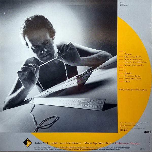 John McLaughlin - Music Spoken Here | WEA (99254) - 2
