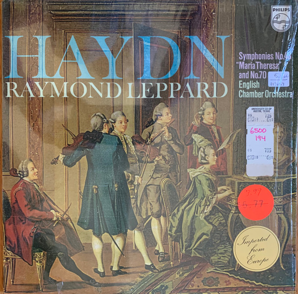 Joseph Haydn , Raymond Leppard , English Chamber Orchestra - Symphonies No. 48 "Maria Theresa" And No. 70 | Philips (6500 194)