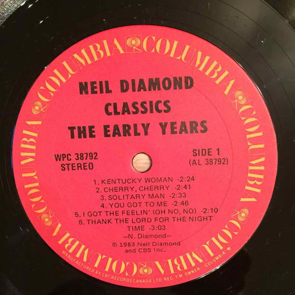 Neil Diamond - Classics The Early Years [Vinyl] | Columbia (WPC 38792) - 4