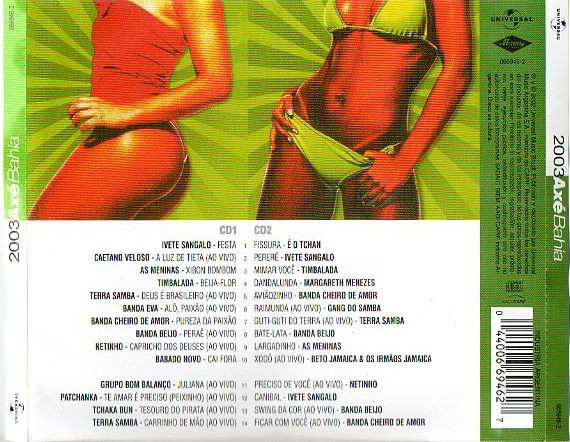 Various - 2003 Axé Bahia | Universal (066946-2) - 2
