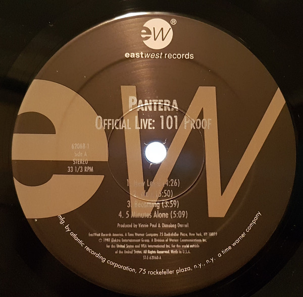 Pantera - Official Live: 101 Proof | EastWest Records America (62068-1) - 2