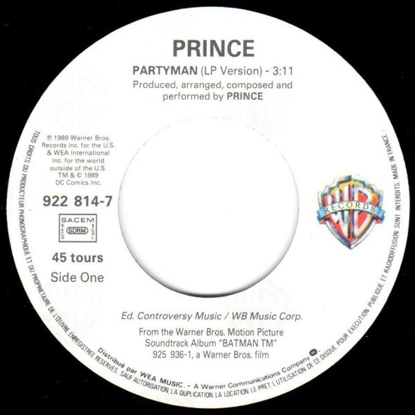 Prince - Partyman | Warner Bros. Records (W 2814) - 3 Prince - Partyman | Warner Bros. Records (W 2814) - 3